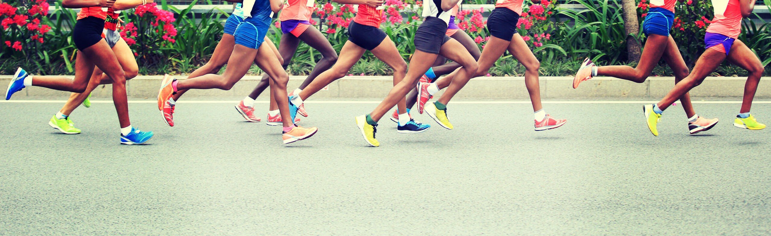 Marathon,Running,Race,,People,Feet,On,City,Road
